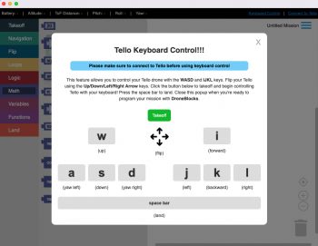 droneblocks tello clavier 01