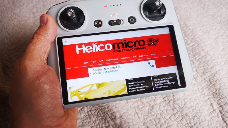 DJI Mini 3 Pro : Google, Facebook, Twitter, Insta depuis la radiocommande DJI RC, c’est possible ?
