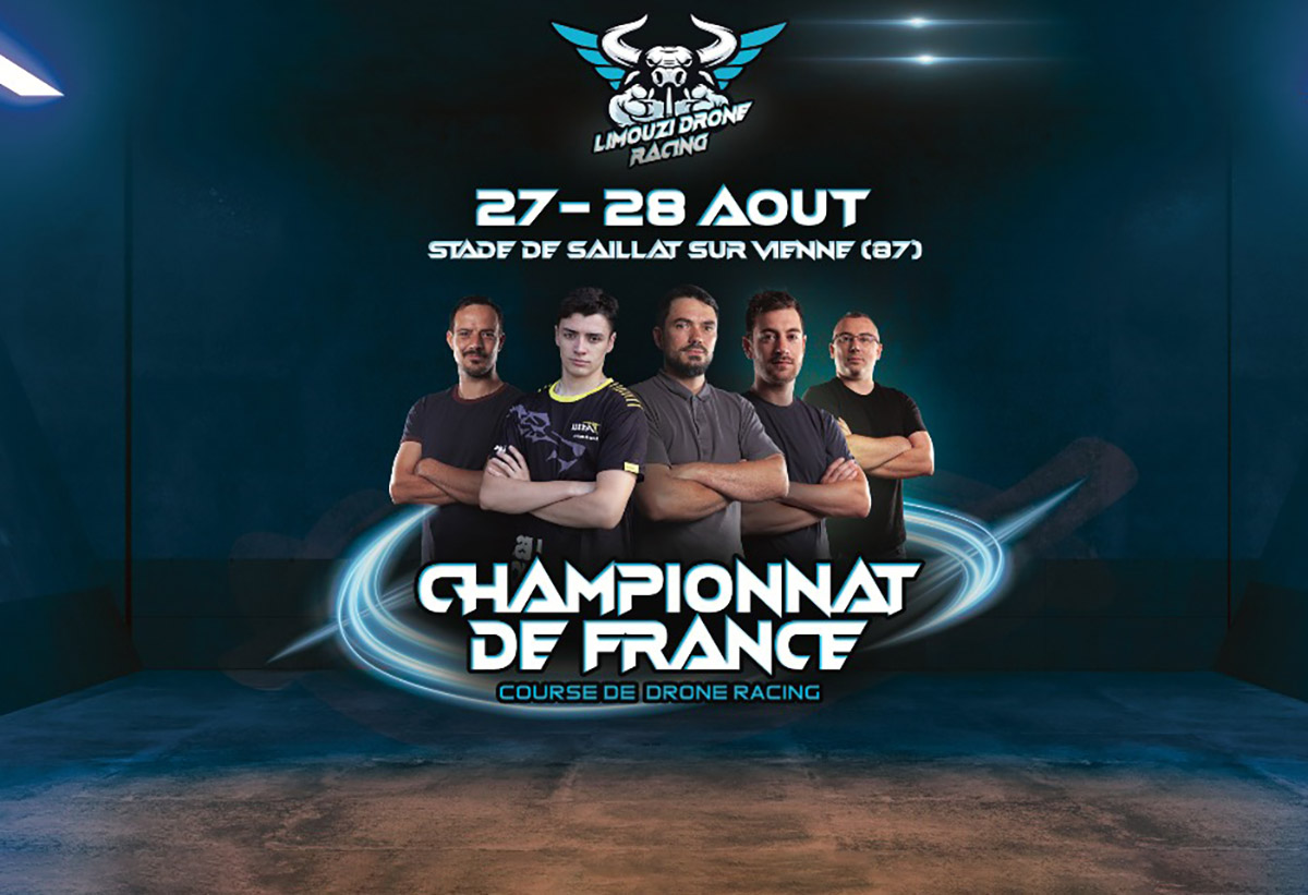 Le championnat de France de FPV Racing se déroulera les 27 et 28 août 2022 à Saillat sur Vienne