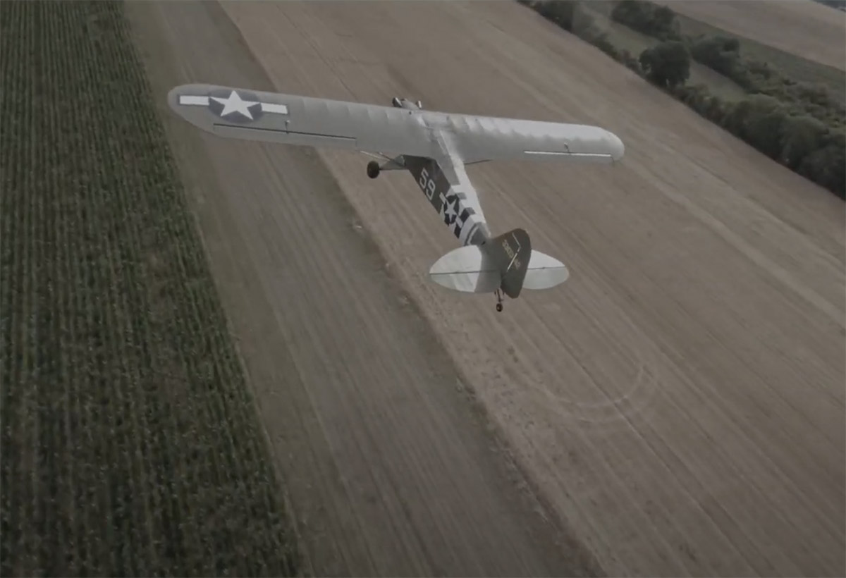 Drones-ON : SkyLight-Ultralights, à la poursuite du Piper L4 Grasshopper en FPV racer