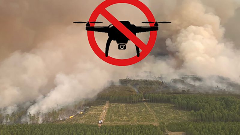 La Sécurité Civile rappelle de ne pas survoler des incendies avec des drones