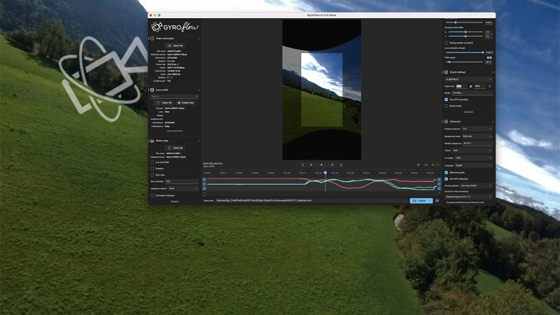 Gyroflow est disponible en version 1.3.0 beta