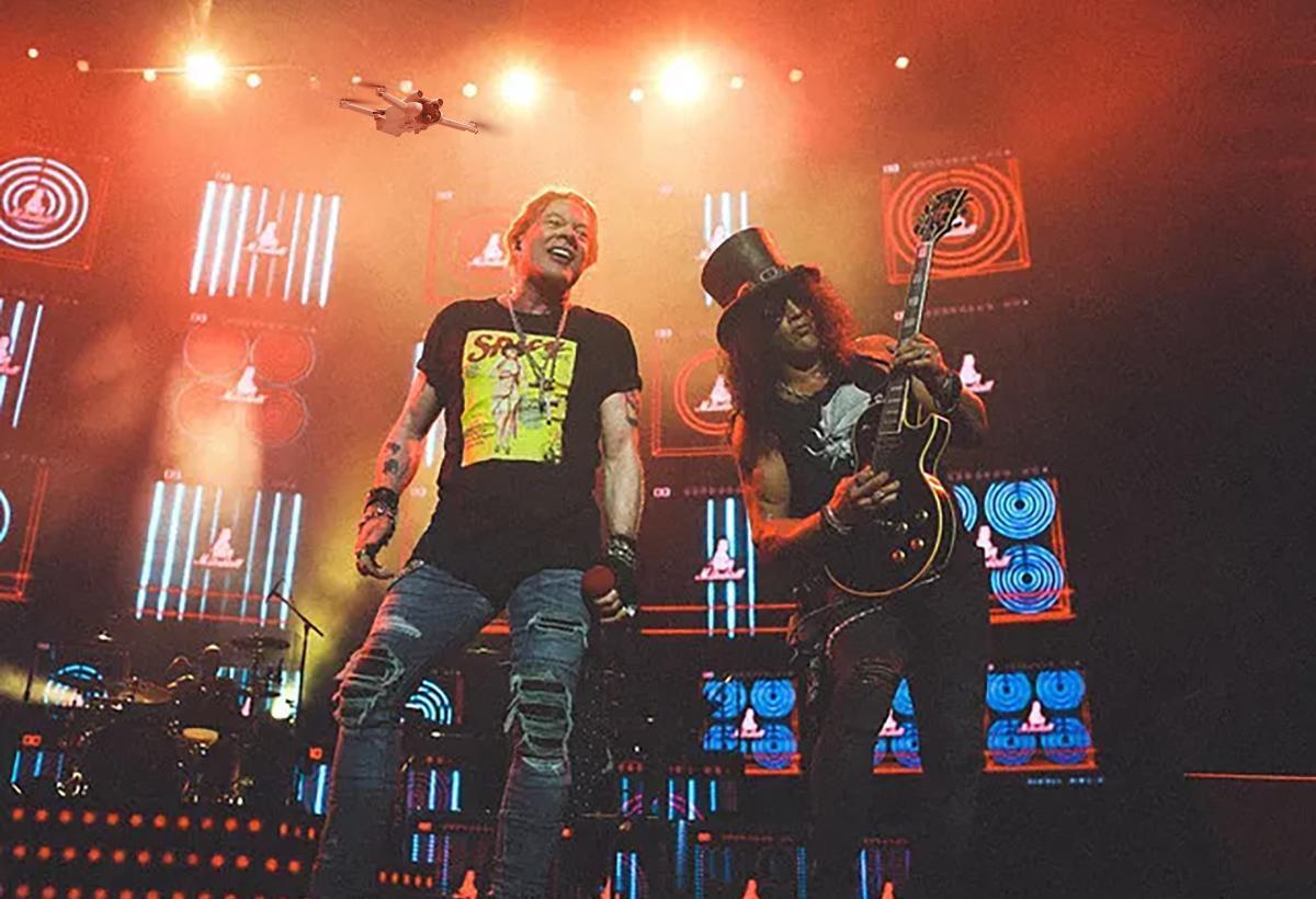 Axl Rose se plaint de survols en drones pendant les concerts de Guns ’n Roses
