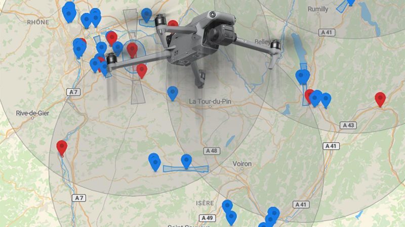 DJI Mavic 3 : comment savoir si une zone est éligible aux vols jusqu’à 1000 mètres de hauteur?