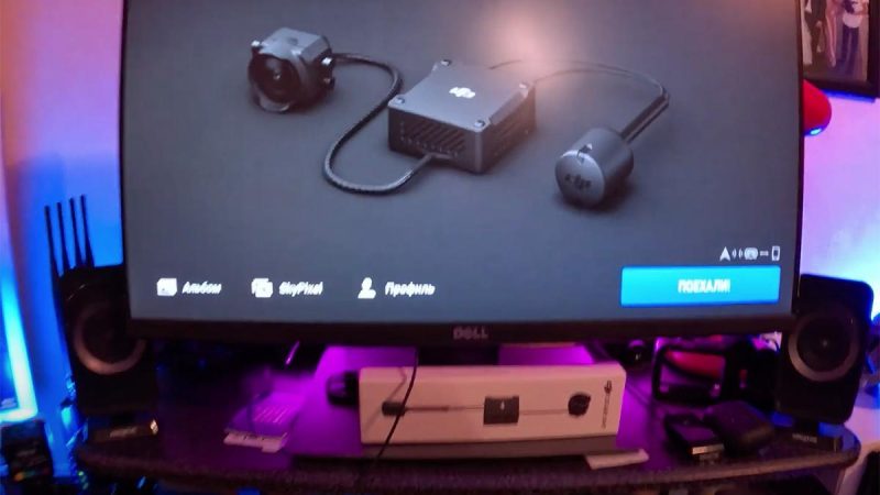 DJI O3 Air Unit : les images en sortie HDMI via un casque Goggle V2 et une radiocommande RC Pro