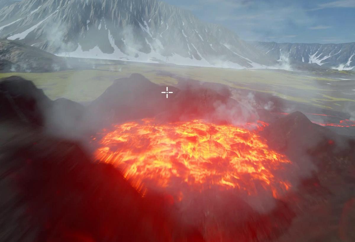 Liftoff : des balades au-dessus d’un volcan avec le nouvel environnement Surtur