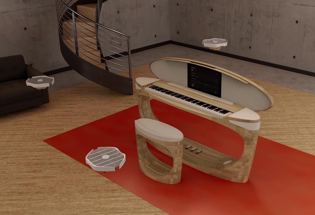 Le fabricant d’instruments de musique électroniques Roland imagine un piano sonorisé avec des drones