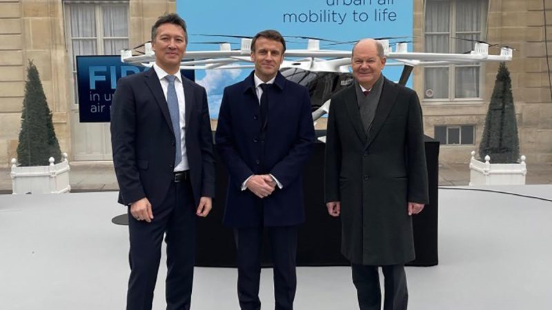 L&rsquo;eVTOL de Volocopter à l&rsquo;Elysée pour préparer les Jeux Olympiques 2024