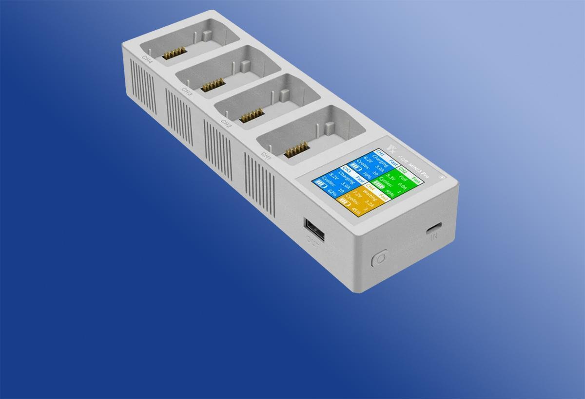 XY : chargeur pour 4 batteries DJI Mini 3 / Mini 3 Pro