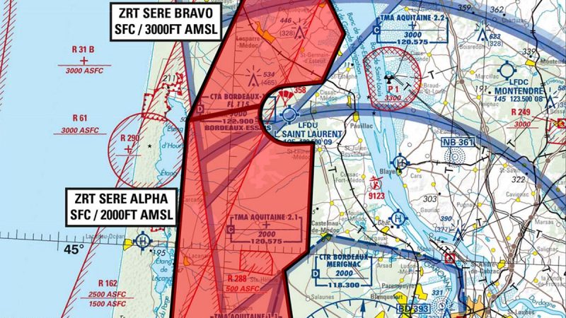 Exercice SERE N2 en Gironde : interdictions de vol en drone en mars et avril 2023