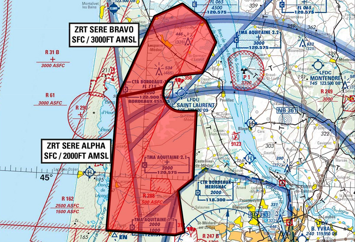 Exercice SERE N2 en Gironde : interdictions de vol en drone en mars et avril 2023