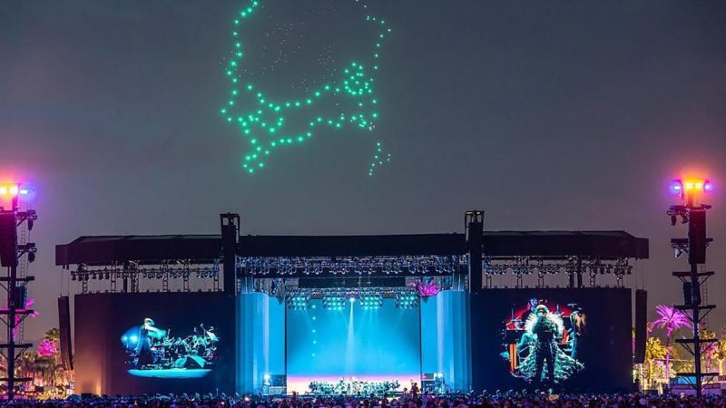 Björk : plus de 800 drones pour sa prestation à Coachella 2023
