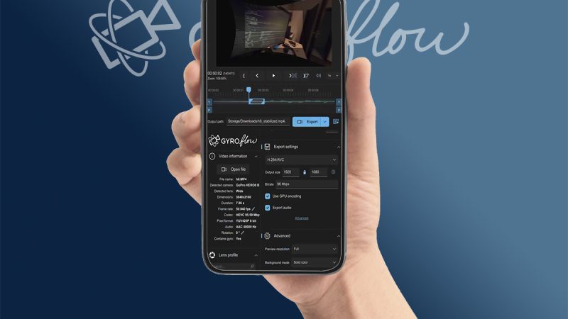 Gyroflow v1.5.3 est disponible, y compris pour Android et iOS