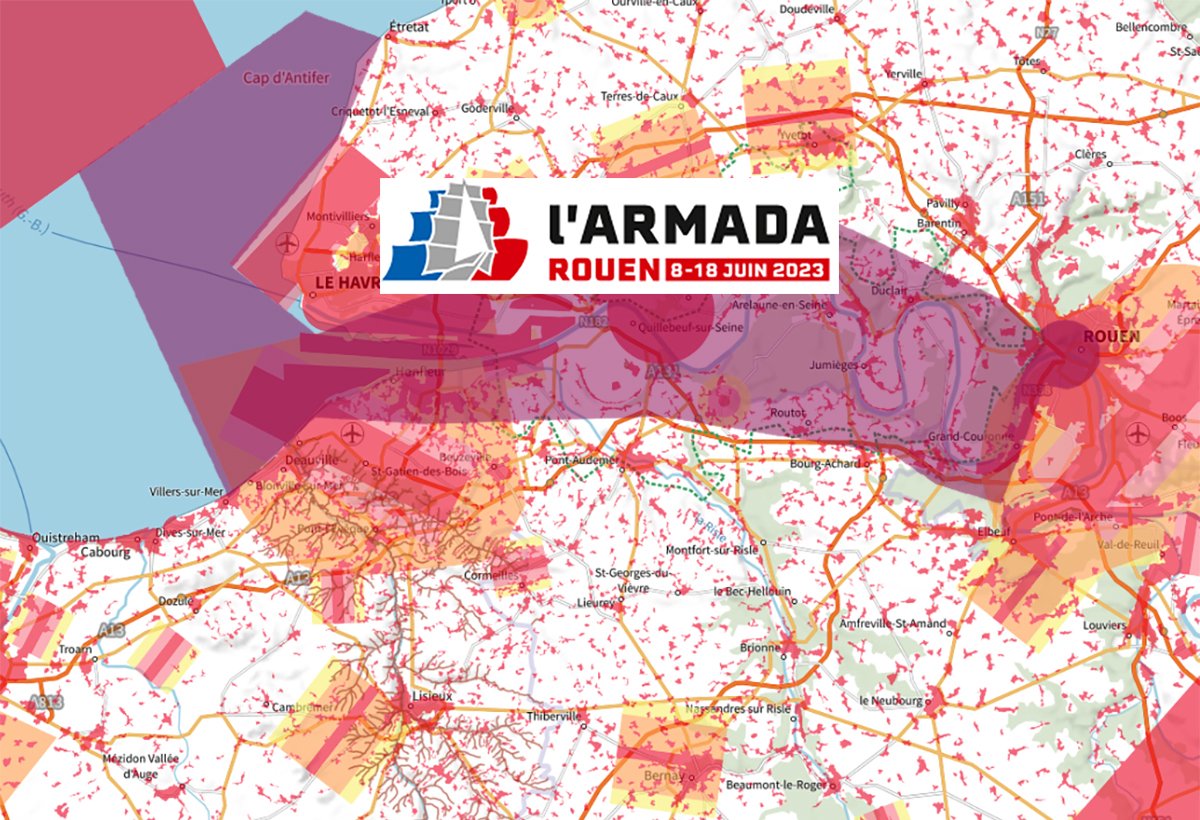 L’Armada 2023 sur la Seine entre Rouen et la mer : les interdictions de vol en drone