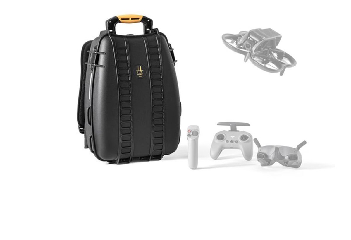 studioSPORT propose le sac à dos rigide HPRC 3500 pour balader l’Avata de DJI en environnements difficiles