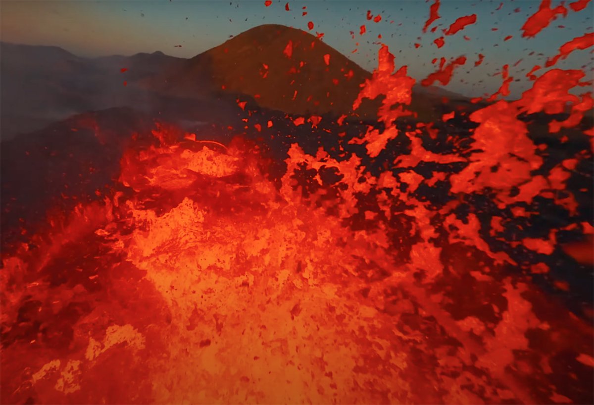 Jedeye FPV : vol près, très près du volcan islandais v2023