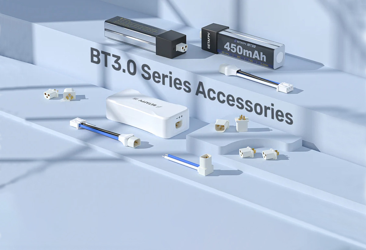 BetaFPV annonce le nouveau format de connecteurs BT3.0 pour les batteries 2S