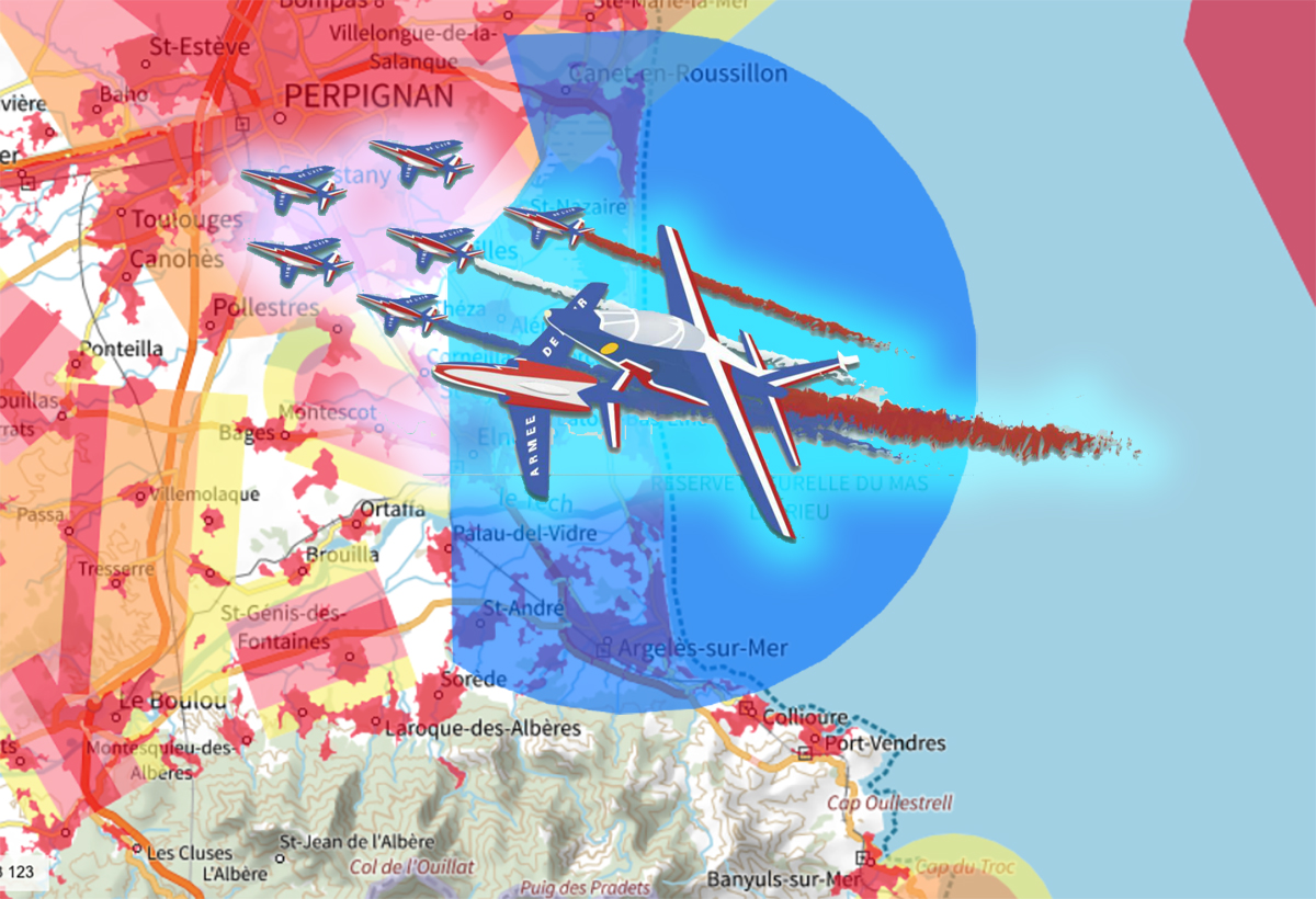 Patrouille de France et Rafale à Saint-Cyprien  : les interdictions de vol en drones fin septembre 2023