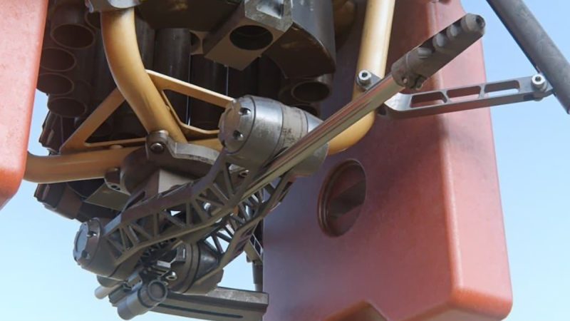 UAVHE Baduga : une nacelle stabilisée pour monter un fusil de chasse sur un drone