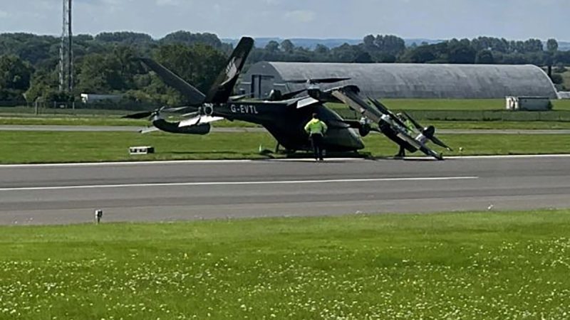Crash pendant des essais du VTOL VX4 de Vertical Aerospace
