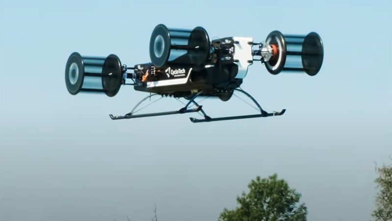 Cyclotech a réalisé ses premiers vols d’essai du Cyclorotor en extérieur