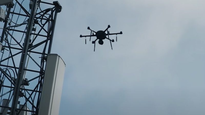 Une première : un vol de drone longue distance, international et en 5G