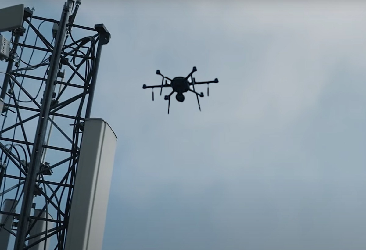 Une première : un vol de drone longue distance, international et en 5G