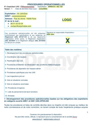 drony procedures operationnelles 01
