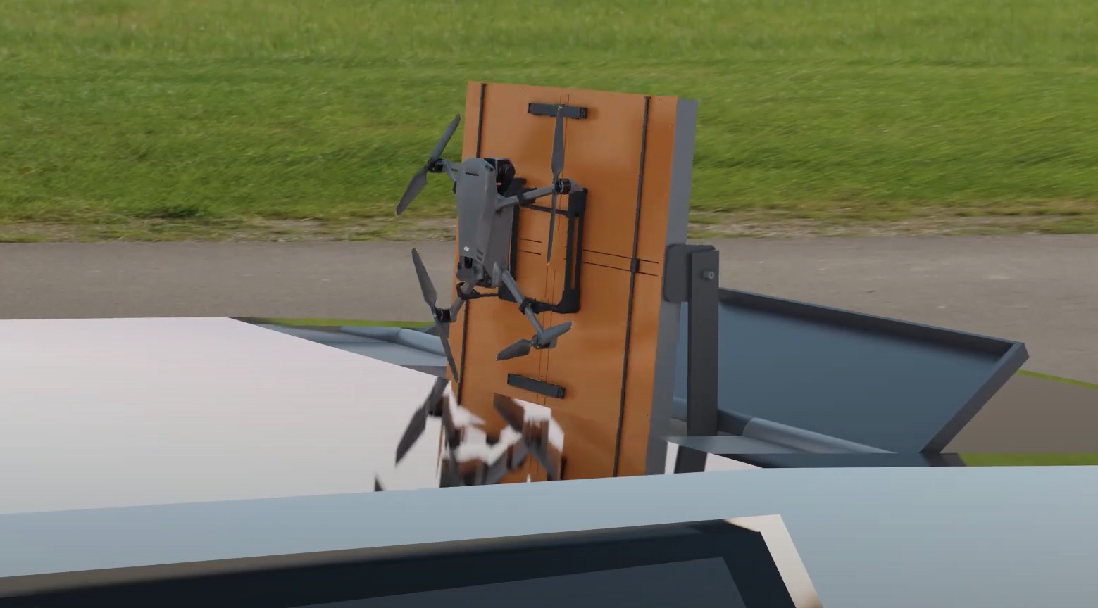 Heisha already offers a tailor-made Tesla Cybertruck drone dock