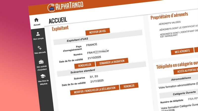Réglementation : mise à jour du site officiel Alphatango