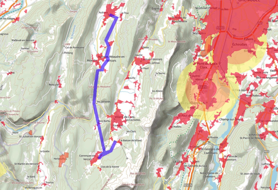 Vercors interdictions de vol en drone près de VillarddeLans en 2025
