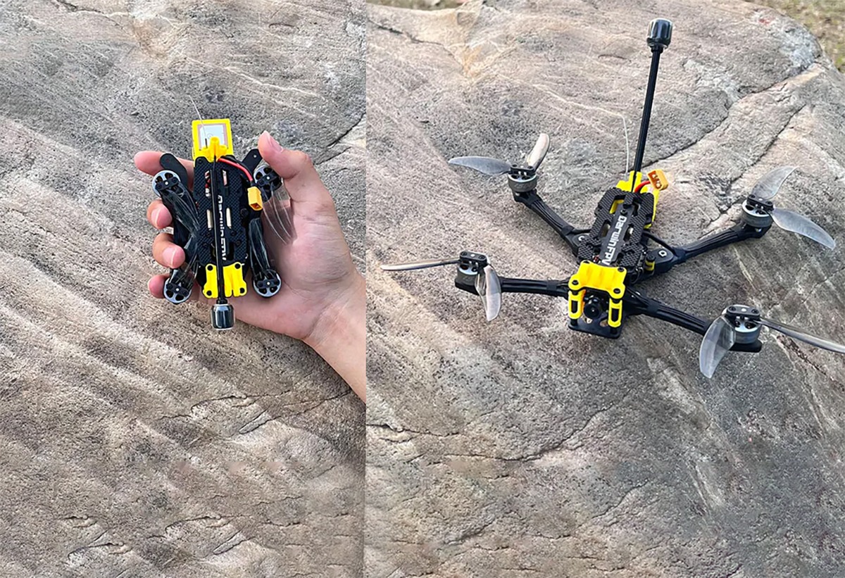 DarwinFPV propose le FoldApe4, un drone FPV 4 pouces pliable et long-range