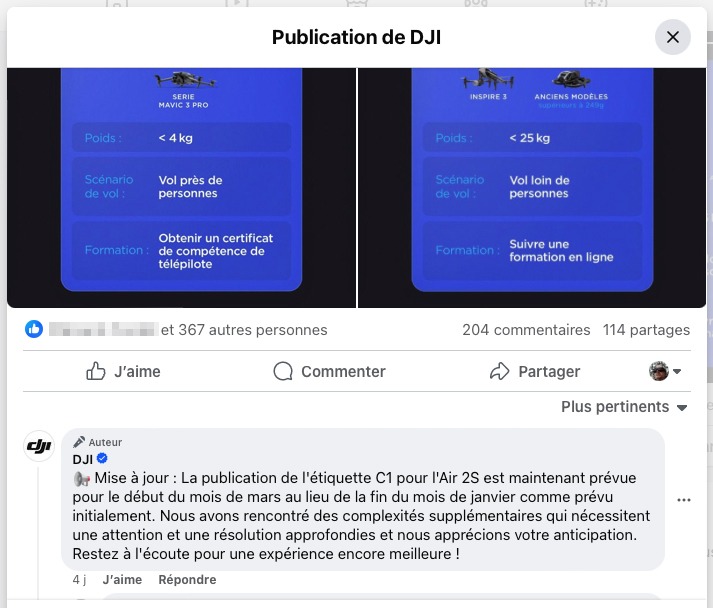 Le DJI Air 2S face à la réglementation européenne