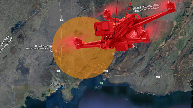 Islande : nouvelle zone d’exclusion des drones autour de l’éruption du 8 février 2024