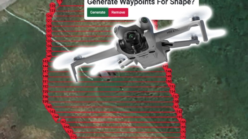 WaypointMap : créer des vols automatisés pour DJI Mini 4 Pro, Air 3, Mavic 3 / 3 Pro