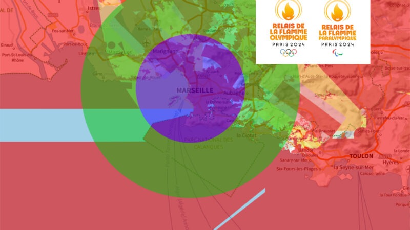 Relais de la flamme olympique : les interdictions de vol en drone dans la région de Marseille en mai 2024