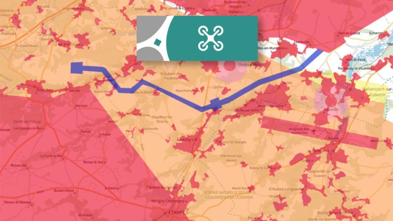 Couloir pour des vols longue distance : les interdictions de vol en drones dans le sud francilien en 2024 et 2025