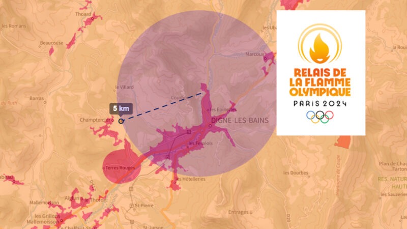 Parcours de la flamme olympique, les interdictions de vol en drone : débrouillez-vous !