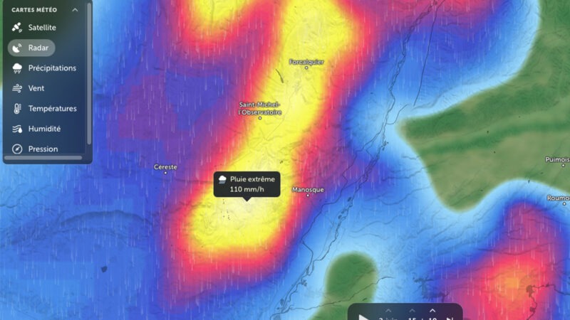 Cartes utiles #4 : Zoom Earth, pour prévoir les averses locales