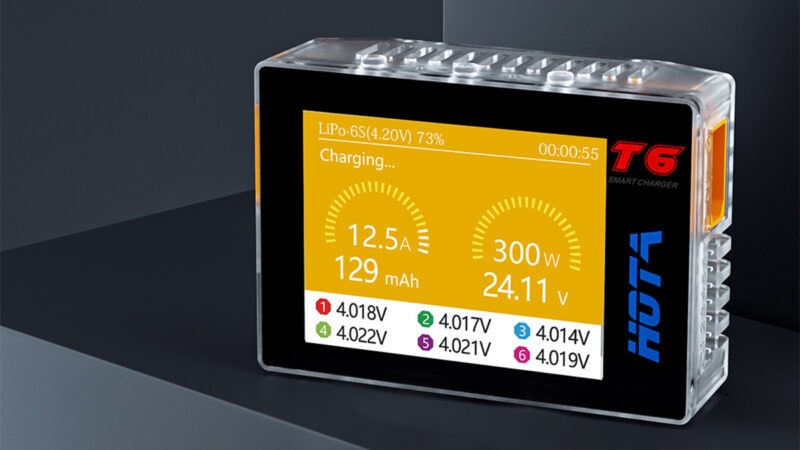 Hota T6, un chargeur 6S avec entrées XT60 et USB-C