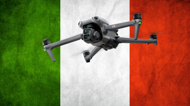 Italie : le fichier Json pour les données de géovigilance des drones est disponible