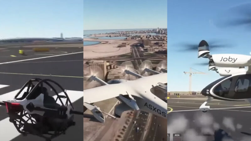 Microsoft Flight Simulator 2024 et les eVTOL : Jetson One,  Joby S4,  Archer Midnight