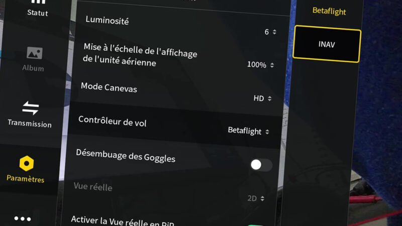 DJI O4 : mise à jour pour prendre en charge l’OSD de INAV