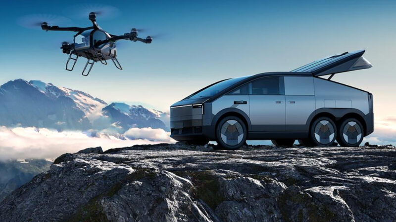 XPeng prépare le « Land Aircraft Carrier », un véhicule avec eVTOL intégré
