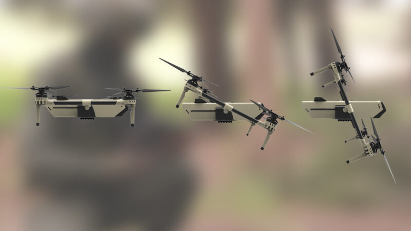 Trim Robotics a dévoilé Peregrine, des drones militaires utilisés en munitions rôdeuses