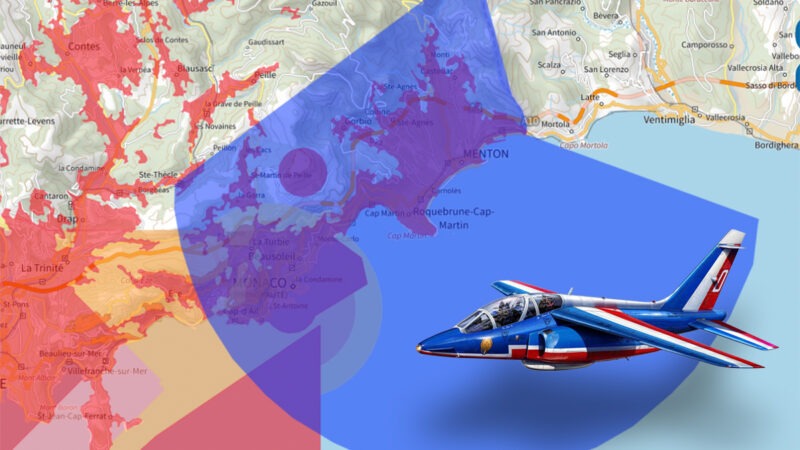 Région de Menton : les interdictions de vol en drone début août 2025