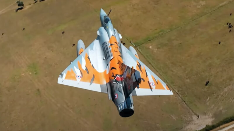 FPV chasing d’un Mirage 2000 1/4 avec un Vega O4 Pro