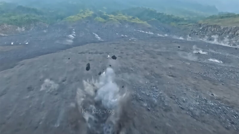 Vlog KBS : un drone FPV sur le volcan Merapi en Indonésie