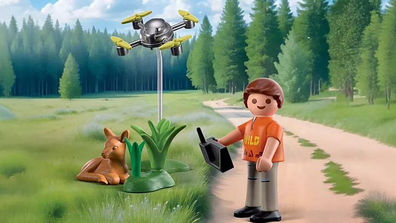 Playmobil : sauvetage d’un faon par un drone