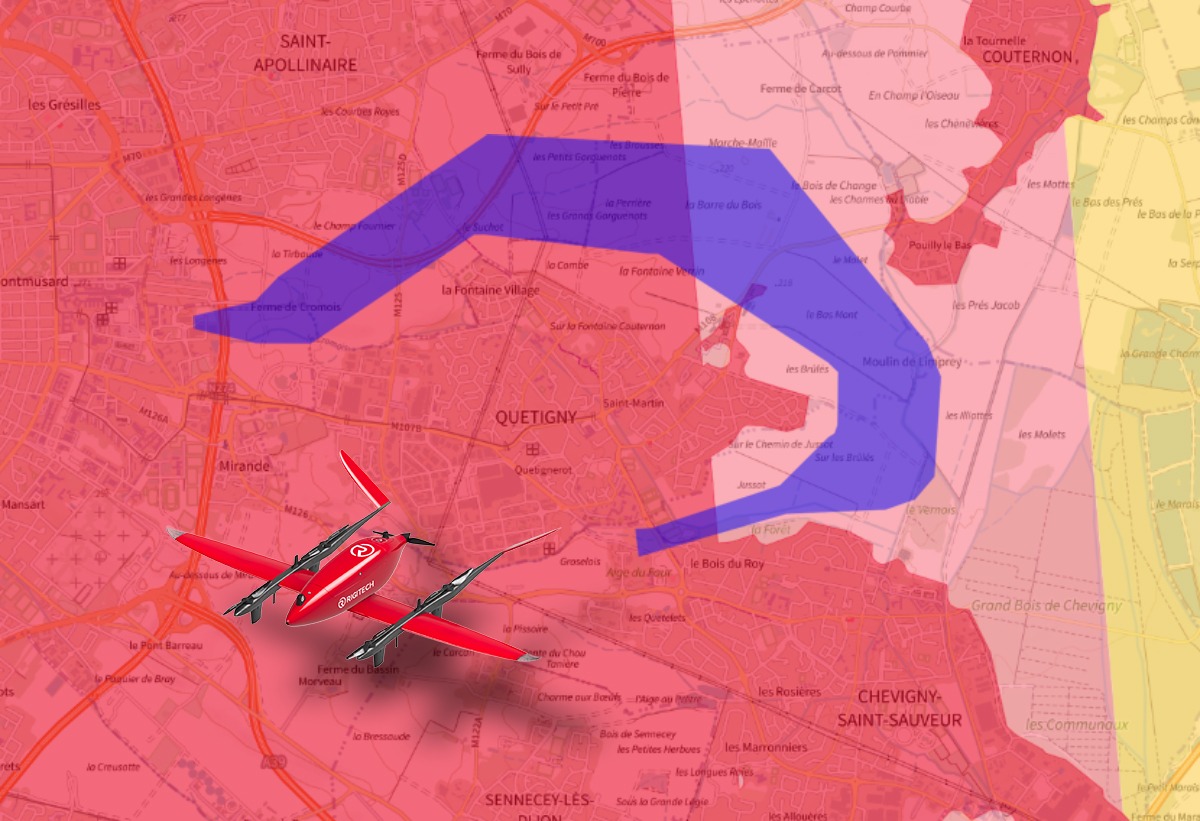 Dijon : les interdictions de vol en drone en 2025